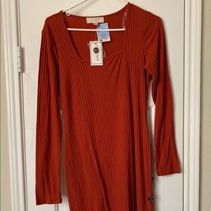 Fall burnt orange dress